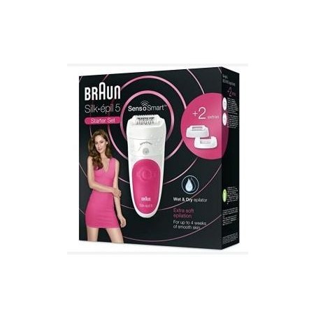 Braun epilatore Silk epil 5 sensosmart 5500 wet & dry 1 pezzo