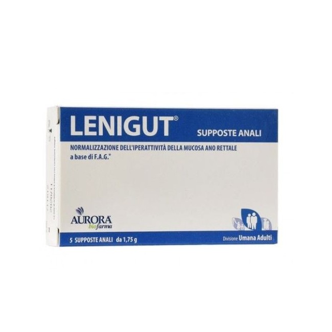 Lenigut supposte anali aurora biofarma 5 pezzi