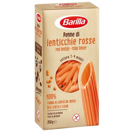 Barilla penne di lenticchie rosse 250 g Barilla penne di lenticchie rosse 250 g