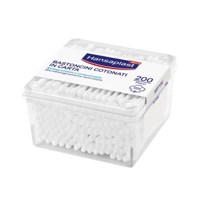 Hansaplast Bastoncini Cotone 200 Pezzi