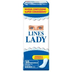 Fater Lines Lady Anatomico assorbenti 10 Pezzi