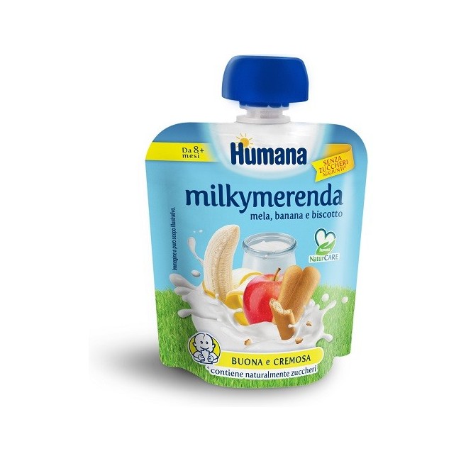 Humana Italia Milkymerenda Mela-banana Biscotto 100 G Humana Italia Milkymerenda Mela-banana Biscotto 100 G