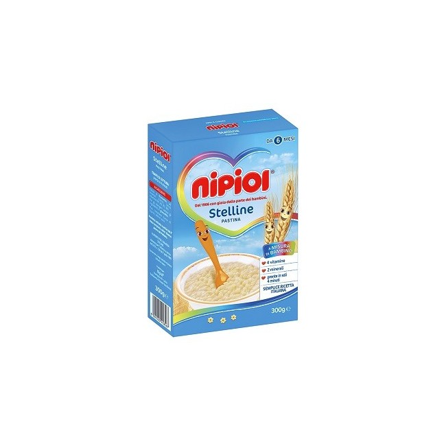 Nipiol Pastina Stelline per bambini 300 G Nipiol Pastina Stelline per bambini 300 G