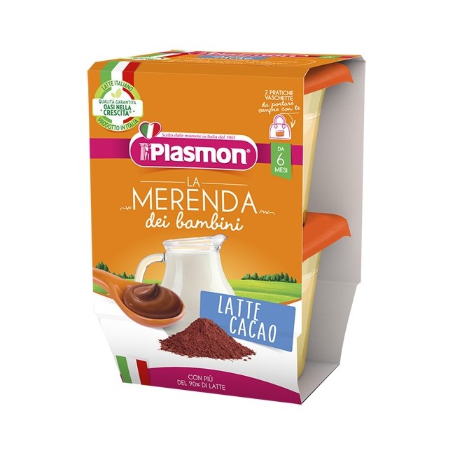 Plasmon La Merenda Dei Bambini Merende Latte Cacao 2 X 120 G