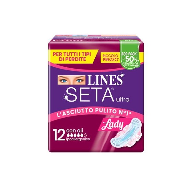 Fater Lines Seta Ultra Assorbenti Lady Ali Dwct 12 Pezzi Fater Lines Seta Ultra Assorbenti Lady Ali Dwct 12 Pezzi