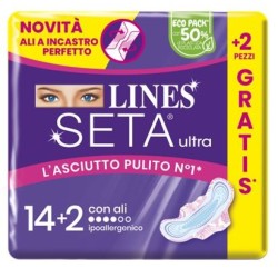 Fater Lines Seta Ultra Assorbenti Ali 14+2 Pezzi
