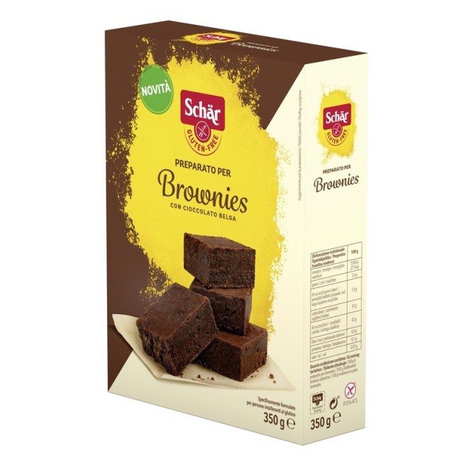 Dr Schar Preparato Per Brownies Con Cioccolato Belga 350 G Dr Schar Preparato Per Brownies Con Cioccolato Belga 350 G