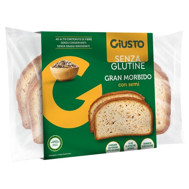Giusto Senza Glutine Gran Morbido Semi 300 G Giusto Senza Glutine Gran Morbido Semi 300 G