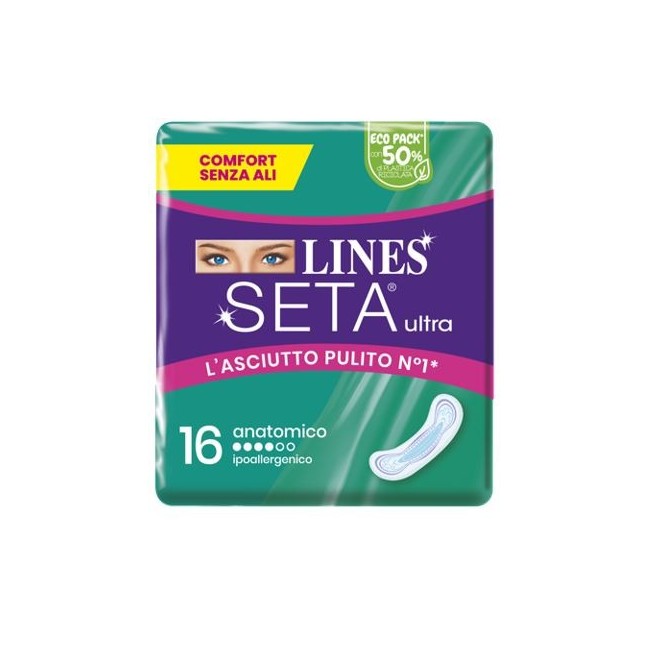 Fater Lines Seta Ultra Assorbenti Anatomico 16 Pezzi Fater Lines Seta Ultra Assorbenti Anatomico 16 Pezzi