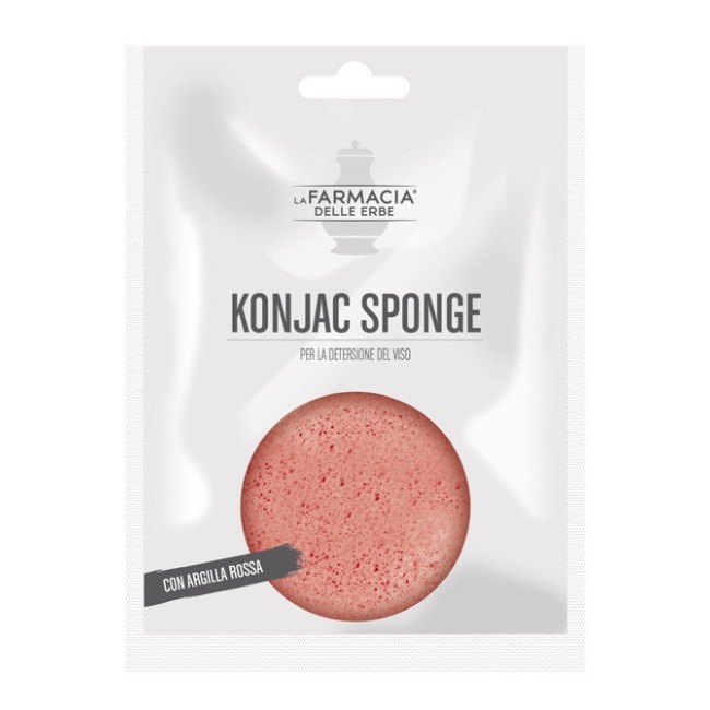 Farmacia Delle Erbe Konjac Sponge Argilla Rossa 1 Pezzo