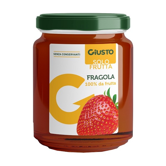 Farmafood Giusto Solo Frutta Marmellata Fragole 284 G Farmafood Giusto Solo Frutta Marmellata Fragole 284 G
