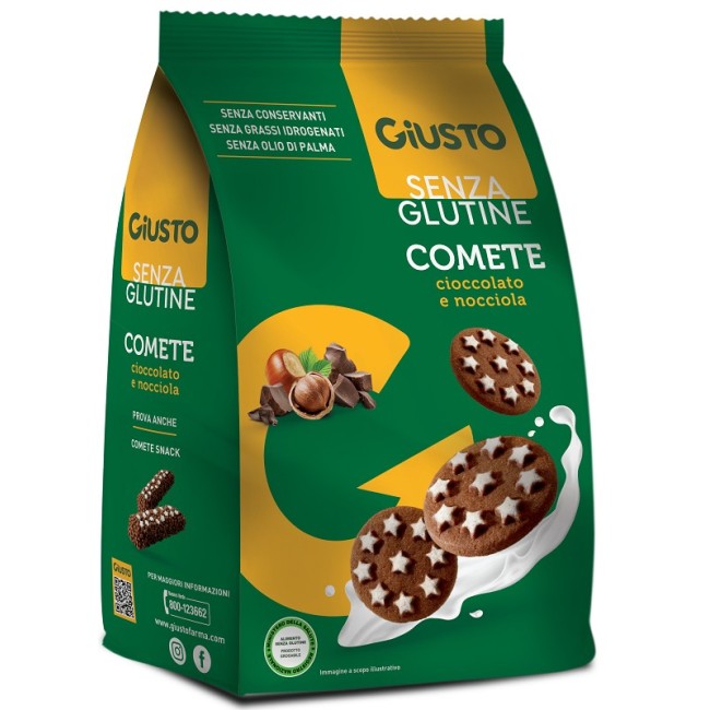 Farmafood Giusto Comete Biscotti senza glutine 200g Farmafood Giusto Comete Biscotti senza glutine 200g