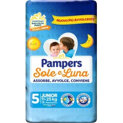 Pampers Sole&luna Junior pannolini 15 Pezzi