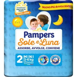 Fater Pampers Sole Luna Mini pannolini 21 Pezzi