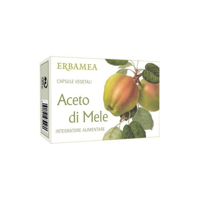 Erbamea Aceto Di Mele 30 Capsule Vegetali per il controllo del peso