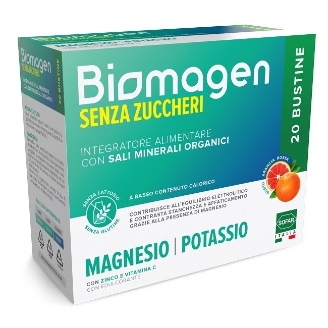 Sofar Biomagen Senza Zuccheri integratore 20 Bustine Sofar Biomagen Senza Zuccheri integratore 20 Bustine