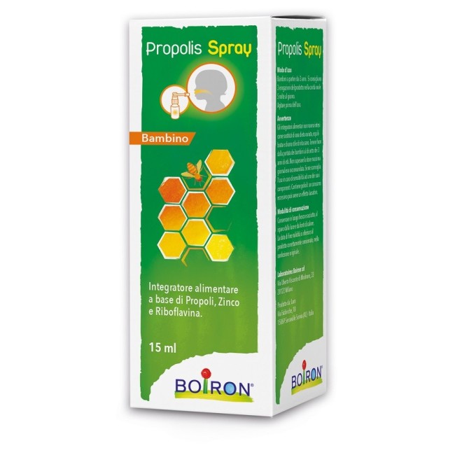 Boiron Propolis Spray Bambino integratore 15 Ml Boiron Propolis Spray Bambino integratore 15 Ml