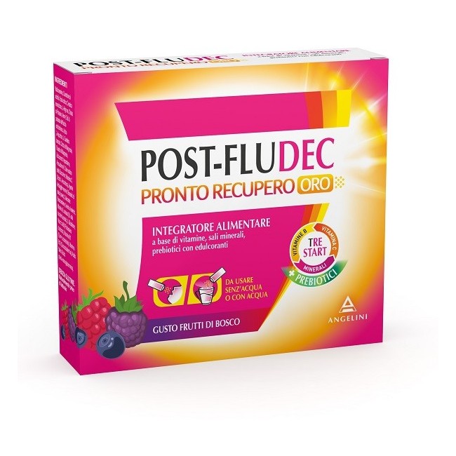 Angelini Postfludec Frutti Di Bosco Pronto Recupero Oro 12 Bustine Angelini Postfludec Frutti Di Bosco Pronto Recupero Oro 12 Bustine
