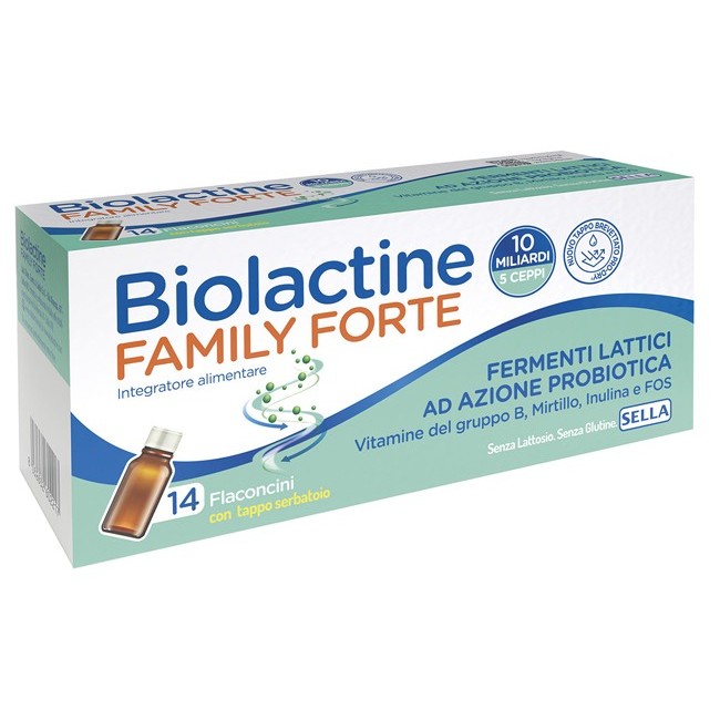 Sella Biolactine Family Forte 10 Miliardi 14 Flaconcini Da 9 Ml Sella Biolactine Family Forte 10 Miliardi 14 Flaconcini Da 9 Ml