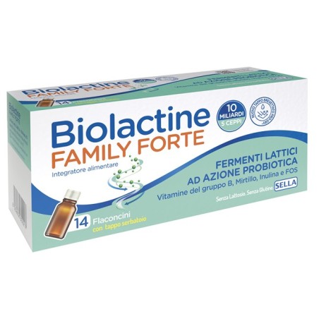Sella Biolactine Family Forte 10 Miliardi 14 Flaconcini Da 9 Ml Sella Biolactine Family Forte 10 Miliardi 14 Flaconcini Da 9 Ml