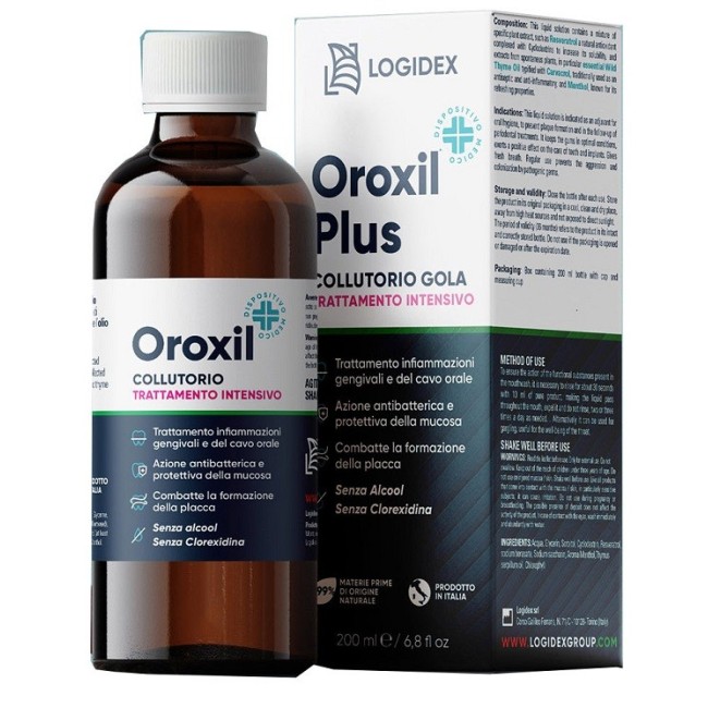 Logidex Oroxil Plus Collutorio Gola denti e impianti 200ml Logidex Oroxil Plus Collutorio Gola denti e impianti 200ml
