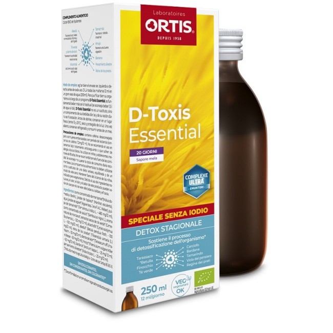 Ortis Laboratoires D-toxis Essential Mela Senza Iodio Bio 250 Ml Ortis Laboratoires D-toxis Essential Mela Senza Iodio Bio 250 Ml