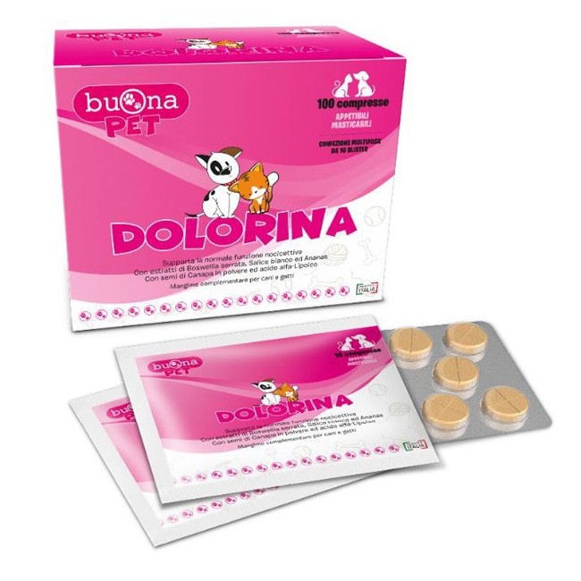 Buona Societa' Benefit Dolorina 100 Compresse Masticabili Buona Societa' Benefit Dolorina 100 Compresse Masticabili