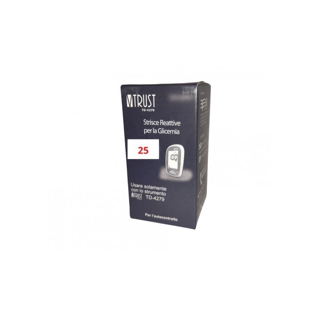 Vtrust Td-4279 Strisce Misurazione Glicemia 25 Pezzi