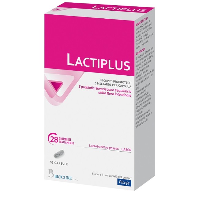 Biocure Lactiplus 56 capsule integratore di probiotici