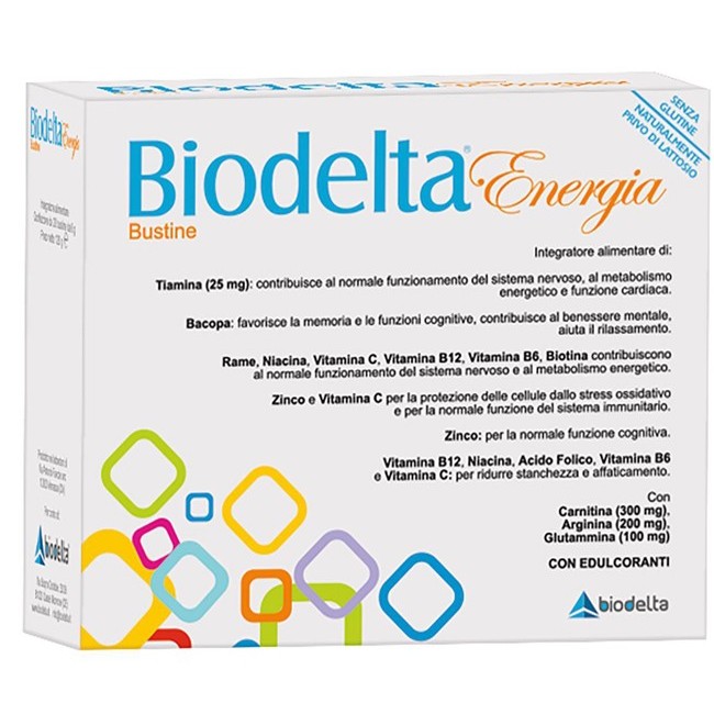 Biodelta energia integratore 20 bustine Biodelta energia integratore 20 bustine