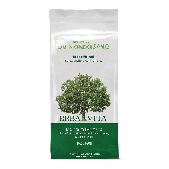Erba Vita Italia Malva Composta Tisane 100 G Erba Vita Italia Malva Composta Tisane 100 G