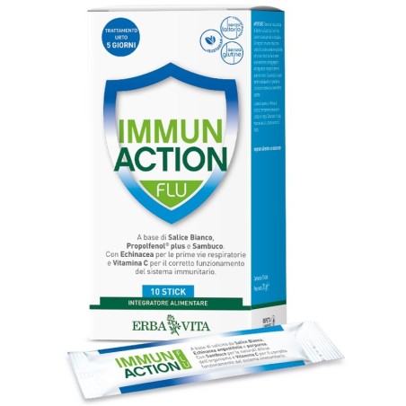 Erba Vita Group Immun Action Flu 10 stickpack Erba Vita Group Immun Action Flu 10 stickpack