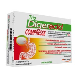 Pool Pharma Trio Digeracid integratore 24 Compresse
