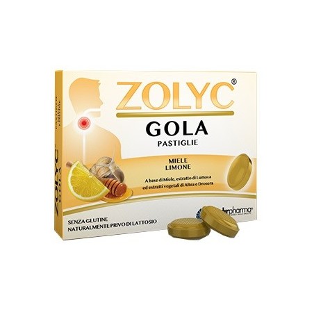 Shedir Pharma Zolyc Gola Miele e limone 36 Pastiglie
