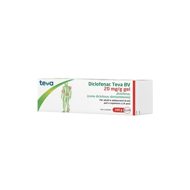 Diclofenac Teva Bv 20 Mg/g Gel 100 grammi