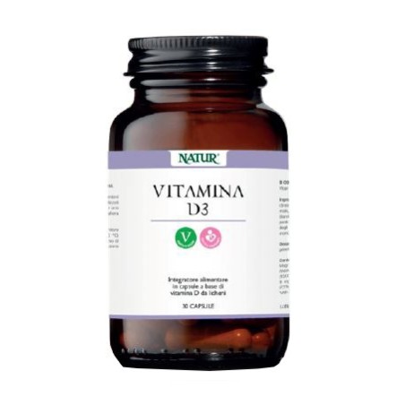 Natur Vitamina D3 integratore 30 Capsule