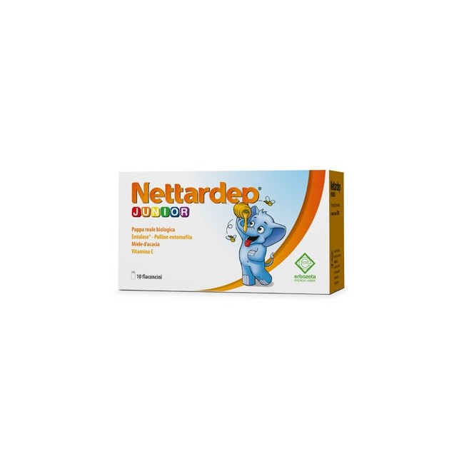 Erbozeta Nettardep Junior integratore 10 Flaconcini Da 15 Ml