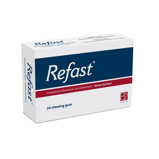 B2 pharma Refast 24 Chewing Gum Senza Zucchero