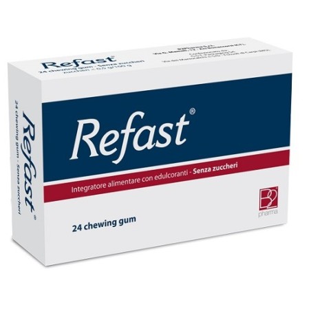 B2 pharma Refast 24 Chewing Gum Senza Zucchero