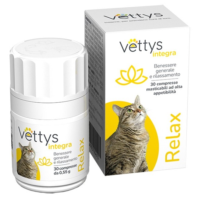 Pharmaidea Vettys Integra Relax Gatto 30 Compresse Masticabili Pharmaidea Vettys Integra Relax Gatto 30 Compresse Masticabili