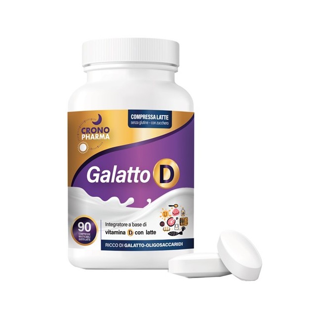 Crono Pharma Galatto D integratore 90 Compresse Crono Pharma Galatto D integratore 90 Compresse