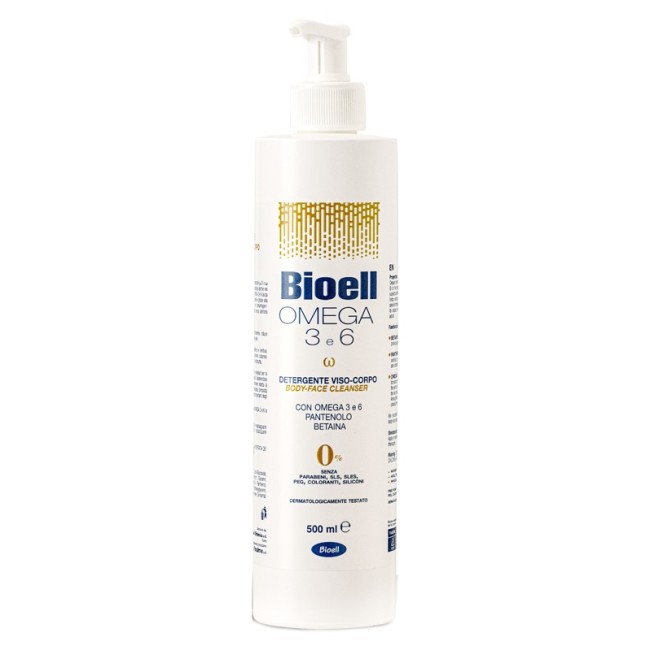 Bioell Omega 3-6 Detergente Viso Corpo 500 ml