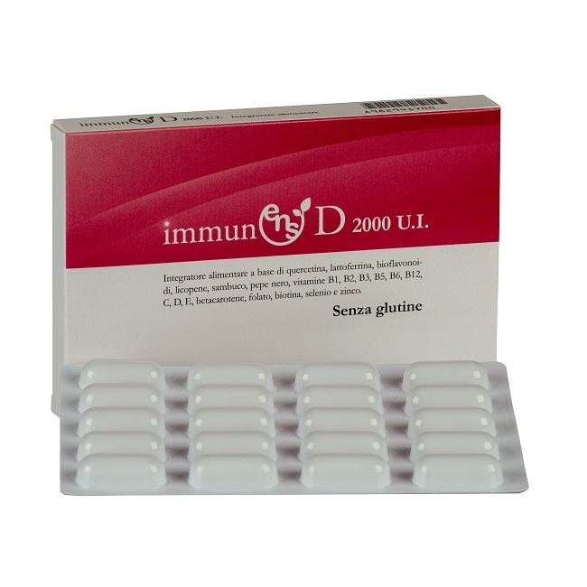 E. N. S. Immunens D 2000 Ui integratore 20 Capsule E. N. S. Immunens D 2000 Ui integratore 20 Capsule