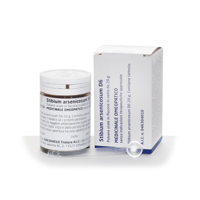 Weleda Italia Stibium Arsenicosum 6dh polvere 20g