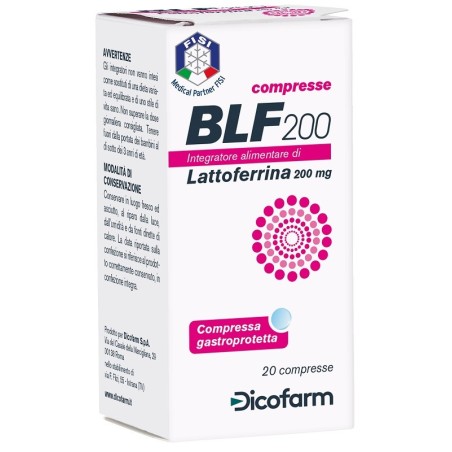 Dicofarm Blf 200 20 Compresse lattoferrina Dicofarm Blf 200 20 Compresse lattoferrina