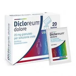 Alfasigma Dicloreum Dolore farmaco con diclofenac 20 Bustine 25mg