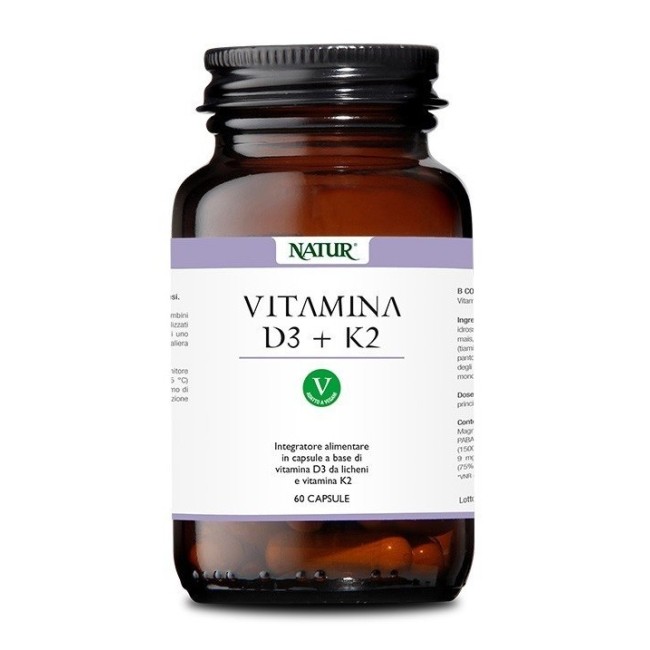 Natur Vitamina D3+k2 60 Capsule integratore Natur Vitamina D3+k2 60 Capsule integratore