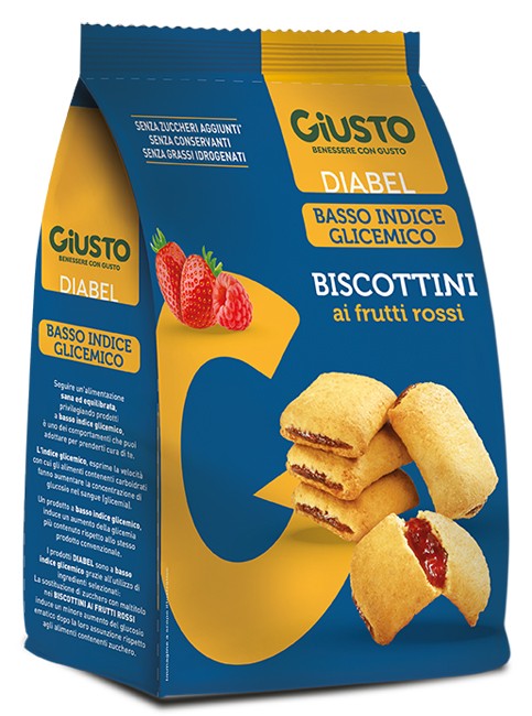 Farmafood Giusto Diabel Biscottini Frutti Rossi 250 G