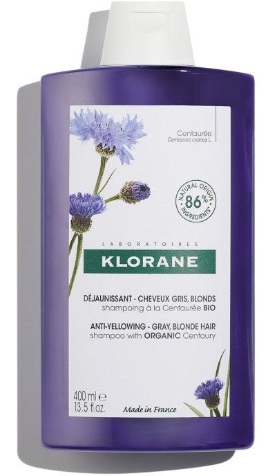 Klorane Shampoo Centaurea capelli bianchi e grigi 400 Ml