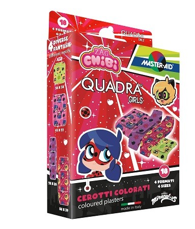 Master-aid Quadra Girls Lady Bug Cerotti Assortiti 18 Pezzi